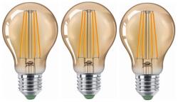 Brilagi KÉSZLET 3x LED Izzó CLASIC AMBER A60 E27/9W/230V 2200K - Brilagi ZD-3A6009-22 (BG1686)