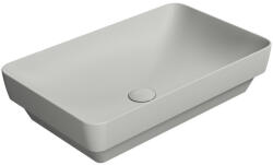 SAPHO GSI Pura pultra helyezhető kerámia mosdó 60x38 cm, matt cement 883717 (883717)