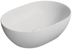 SAPHO GSI Pura ívelt kerámia mosdótál 50x35 cm, matt fehér 886009 (886009)