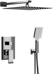 SAPHO Cubemix falba süllyesztett 2-irányú csaptelep zuhanyszettel és fejzuhannyal, króm CM042-01 (CM042-01)