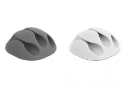 DELOCK Kábeltartó három kábelrendezovel 6 darabos készlet (18297) (18297) - xupe