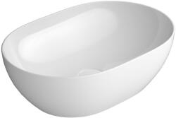 SAPHO GSI Pura ívelt kerámia mosdótál 50x35 cm ExtraGlaze bevonattal, fehér 886011 (886011)