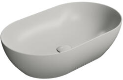 SAPHO GSI Pura ívelt kerámia mosdótál 60x37 cm, matt cement 883417 (883417)