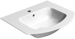 SAPHO Gsi Pura kerámiamosdó 52x44 cm csaplyukkal és Extraglaze bevonattal, fehér 8830111 (8830111)