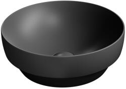 SAPHO GSI Pura pultra helyezhető kerámiamosdó 40x14 cm, matt fekete 884626 (884626)