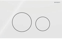Geberit Sigma40 üveg működtetőlap 2 mennyiséges öblítéshez, fehér 115.628. SI. 1 (115.628.SI.1)