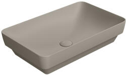 SAPHO GSI Pura pultra helyezhető kerámia mosdó 60x38 cm, matt tortora 883705 (883705)