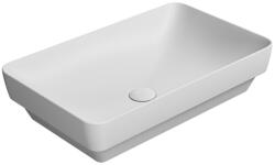 SAPHO GSI Pura pultra helyezhető kerámia mosdó 60x38 cm, matt fehér 883709 (883709)