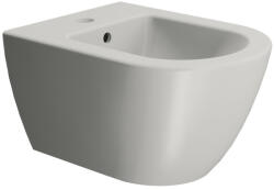  Sapho Gsi Pura fali kerámia bidé csaplyukkal és túlfolyóval 36x50 cm, matt cement 8864117 (8864117)