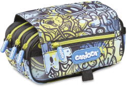 CARIOCA Penar Penar cu 3 fermoare Carioca Comics, bleu-galben (CA-230552) Penar