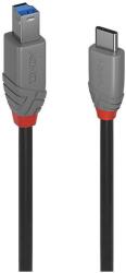 Lindy 36665 USB kábel 0, 5 M USB 3.2 Gen 1 (3.1 Gen 1) USB C USB B Fekete (36665) (36665)