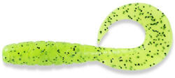 Fishup Fishup_mighty Grub 4.5" (4pcs. ), #055 - Chartreuse/black (e-fhl54116)