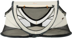 DERYAN Kisgyermek luxus kempingágy - önfúvó matraccal - krém színű 1 személy fehér