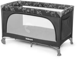 Kidnort utazóágy Ihålig kerekes, kibúvós premium fekete - babycenter-online