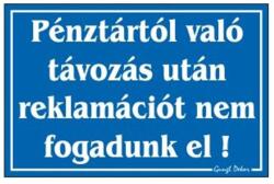 Gungl dekor Piktogram Pénztártól való távozás után… fehér (000/ 320F) - nyomtassingyen