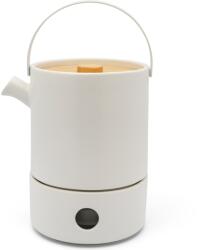 Bredemeijer Ceainic infuzor de ceai UMEA 1, 2 l, cu încălzitor, alb, din ceramică, Bredemeijer (BRED142010)