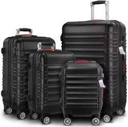 Deuba Set de trolere Baseline cu 4 piese - negru Valiza