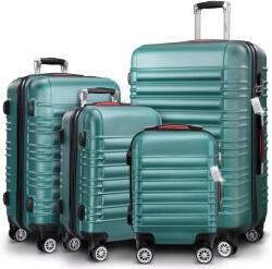 Deuba Set de trolere Baseline cu 4 piese - verde Valiza