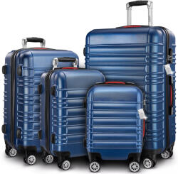 Deuba Set de trolere de călătorie Baseline cu 4 piese - albastru Valiza