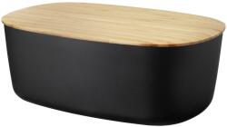 RIG-TIG Coșul de pâine BOX-IT 34 cm, negru, plastic / bambus, RIG-TIG (RIGZ00360)