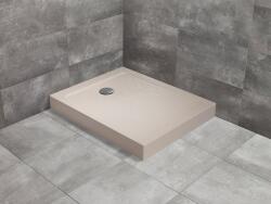 Radaway Doros Stone F szögletes beige zuhanytálca előlappal 130x80 beige, ajándék szifonnal (SDRFP1380-05-84S)