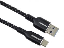  Cablu USB 3.2-A la USB type C T-T 3m brodat Negru, ku31cx3 (KU31CX3)