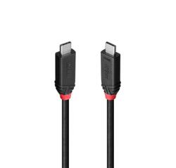 Lindy Cablu USB4 type C 240W/40Gbps Black Line 1m, Lindy L37001 (L37001)