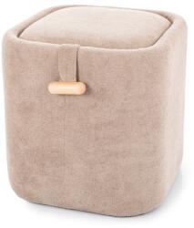  Taburet bej NAP cu spatiu de depozitare 37x37 cm
