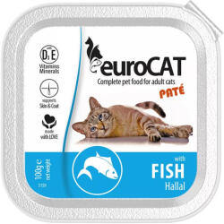 Euro Pet Euro Cat Paté Alutálcás Macskaeledel (Hal) - 100 g