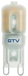 GTV LED fényforrás, G9, 2, 5W, 220lm, 27mA, 3000K, 360°, 230V/AC, DIMMERELHETŐ, műanyag borítás (GTV-LD-G93W25-32) (GTV-LD-G93W25-32)