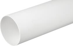 airRoxy ABS merev légtechnikai cső, átm: 100 mm hossz: 0, 5 m, 60°C-ig (AIR-02-465) (AIR-02-465)