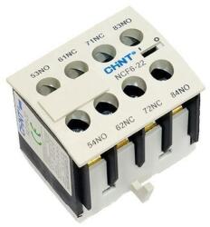 CHINT segédérintkező F6-22 2NO+2NC előlapra (NC6 mágneskapcsolóhoz) (CH-NCF622) (CH-NCF622)