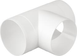 airRoxy ABS T-idom, átm: 100 mm, 60°C-ig (AIR-02-460) (AIR-02-460)