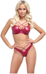 Cottelli Collection Party - fényes hatású melltartó szett (piros) (22142373251) - szexshop