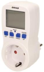 ORNO Digitális időkapcsoló, 220-240V/AC, max. 3680W, IP20 (OR-PRE-409(GS)) (OR-PRE-409(GS))