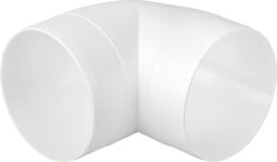 airRoxy ABS könyökidom 90° átm: 125 mm, 60°C-ig (AIR-02-471) (AIR-02-471)