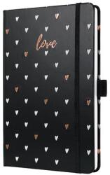 Sigel Hstáidőnaptár 2026 heti SIGEL A5 kemény borító, Jolie, Dark love (J6335)