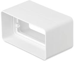 airRoxy Szögletes légcsatorna toldóidom, 55 x110 mm, ABS (AIR-02-411) (AIR-02-411)