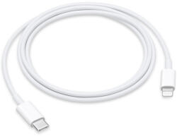  USB Type-C töltő- és adatkábel, Lightning, 100 cm, gyorstöltés, MX0K2ZM/A utódja, Apple, fehér, gyári