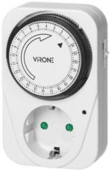 ORNO Mechanikus időkapcsoló, 24h, 3500W, 16A, IP20, min. be- és kikapcsolási idő 15 perc, SCHUKO (OR-MT-1(GS)) (OR-MT-1(GS))