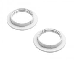 GTV Rögzítő gyűrű műanyag foglalathoz E27, IP20, 1 csomag/2db (GTV-AE-E27RING-10) (GTV-AE-E27RING-10)