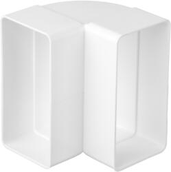 airRoxy Függőleges könyök 90°, szögletes légcsatornához 60x120 mm, ABS (AIR-02-422) (AIR-02-422)