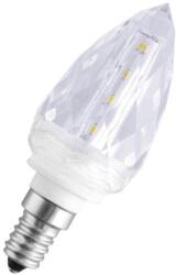 GTV LED fényforrás, E14, gyertya kristály minta, 33SMD3014, 3W, 220lm, 3000K, 230V/AC (GTV-LD-KR3WST-32) (GTV-LD-KR3WST-32)