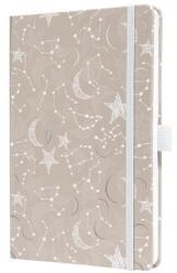 Sigel Határidőnaptár 2026 heti SIGEL A/5 kemény borító Jolie, Cosmic Fantasy Beige (J6349)