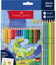 Faber-Castell Grip Dinoszaurusz 18+6 db háromszögletű színesceruza készlet (FC201546) - tintasziget