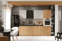 Artstolk SOFIA C konyhabútor | cremona tölgy/bézs 260 cm Kivitel: munkalappal