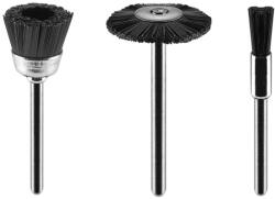 GRAPHITE Csapos kefe készlet 3db: műanyag befejezőkefe, pohárkefe, kerékkefe (55H068)