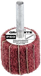 GRAPHITE Csapos lamellás korong, 30x25x6mm, P60 (58T411)