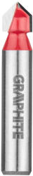 GRAPHITE Felsőmaró kés, V-horonymaró 8x8mm, 8mm (56H209) - storeplace