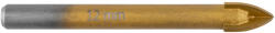 GRAPHITE Univerzális, 4 élű üvegfúró, fa, műanyag, fém kőzetanyagok fúrásához, Titánium bevonat, 12mm (54T409) - storeplace